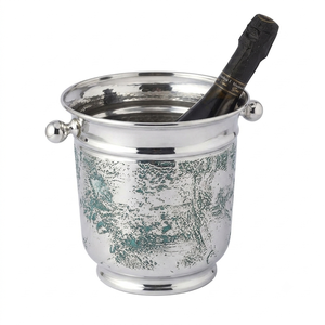 Hot Selling Hammered Copper Ice Bucket Round Metal Wine Cooler Vintage Style Party Beverage Holder Rust Resistant - Product Image 6