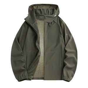 High Quality Custom <b>Men</b> Lightweight Waterproof Windbreaker Jacket Hooded Breathable Outdoor Tactical Casual Sport <b>Coat</b> <b>Men</b> - Product Image 5