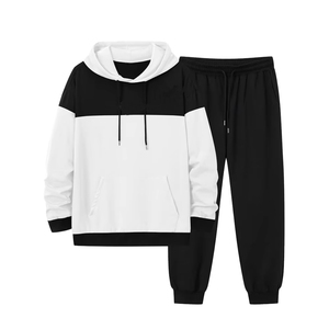 Ensemble sweat à capuche et jogging pour homme et femme, survêtement décontracté 2 pièces, sweat-shirt à capuche, pantalon de jogging à taille élastique, streetwear - Product Image 1