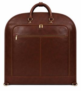 Premium Genuine Leather Modern Casual Zipper Simple Protection <b>Suit</b> <b>Carrier</b> Wholesale Luxury Garment Bag Heavy Duty Travel Dress - Product Image 4