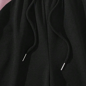 Drop Shoulder Casual Men's Summer Tee & Short <b>Set</b> <b>Knitted</b> 100% Cotton Customizable Logo & Colors - Product Image 2