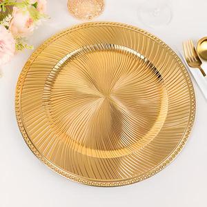 Elegante Bandeja Redonda de Metal Dorado, Plato para Servir, Decoración de Mesa de Boda de Lujo, Centro de Mesa para Banquetes, Plato de Exhibición, Decoración para el Hogar y Hoteles - Product Image 1