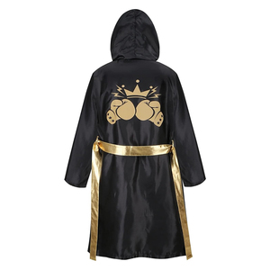 Precio de Fábrica, Bata de Boxeo Totalmente Personalizable, 100% Poliéster, Ropa de Artes Marciales, Bata de Buena Calidad, Precio al por Mayor - Product Image 4