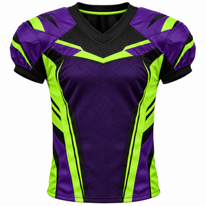 Maillot de football américain à la mode, design authentique, dégradé vert et or vieilli, édition limitée - Product Image 5