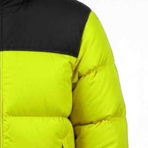 Veste matelassée légère en toile écologique imperméable à col montant coupe ajustée pour homme, en coton teint uni, collection automne-hiver - Product Image 5