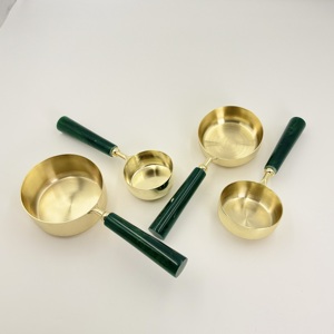 Juego de Cucharas Medidoras de Café Ecológicas, Cuchara Medidora de Acero Inoxidable con Mango de Resina, Cuchara Medidora a Prueba de Fugas para Uso Doméstico - Product Image 4