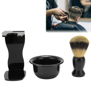 <b>Shaving</b> set 3pcs <b>Shaving</b> Brush Set Beard <b>Shaving</b> Brush Bowl Safety <b>Shaving</b> Stand <b>Kit</b> For <b>Men</b> With Stainless Steel - Product Image 3