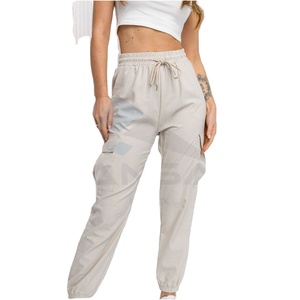 Pantalon de jogging décontracté pour femme, taille haute, devant plat, style évasé, respirant, en tissu doux, chaud et extensible - Product Image 1