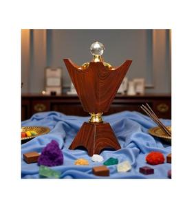 Quemador de incienso de madera hecho a mano de alta calidad para la decoración de interiores de hogar u oficina, soporte duradero para quemar incienso, en oferta. - Product Image 1