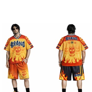 Ensemble de maillot et short de football américain de qualité supérieure, uniforme sportif respirant, vêtements d'équipe personnalisés pour les entraînements et les matchs - Product Image 3