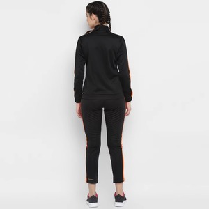 Ensemble de survêtement confortable de haute qualité pour femmes, style automne-hiver, pantalon de survêtement, ensemble pantalon-veste en tricot color block, survêtement éco-responsable - Product Image 2