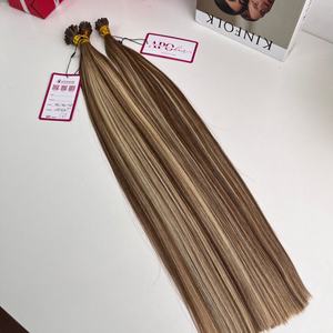 Extension de cheveux Remy à double balayage de 20 pouces haute qualité 4Q/4Q + 60 extensions de cheveux humains à pointe plate en kératine brute vietnamienne - Product Image 3