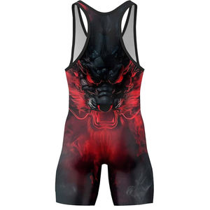 Combinaisons de lutte professionnelles pour jeunes, respirantes, athlétiques, avec un design personnalisé - Product Image 6