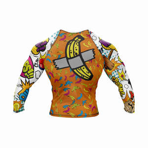 <b>Long</b> <b>Sleeve</b> Custom Compression Jiu Jitsu Kimono Full Printing MMA BJJ Rash Guards for Boxing Rash Guard Fight Wear Shirt - Product Image 2