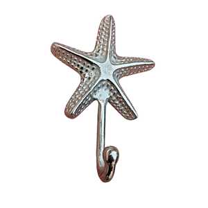 Custom Metal Nautical Starfish <b>Wall</b> <b>Hooks</b> Wholesale Animal Decorative Hangers for <b>Keys</b> Towels Clothes Sea Theme Home Decor - Product Image 1