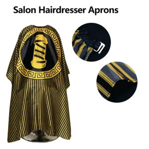 Capes de Coiffure Personnalisées en Polyester et Nylon pour Salons de Barbier – Tabliers de Coupe de Cheveux de Qualité Supérieure – Capes de Barbier Élégantes OEM - Product Image 2