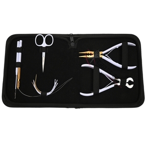 Hair <b>Extension</b> Tools Kit with <b>Bead</b> Closing Plier Stainless Steel Bond Cutting Plier <b>Bead</b> Threading Wand Set Small Salon Trimmer - Product Image 1