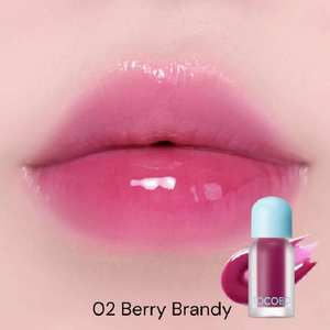 Venta al por mayor solo Juicy Berry Plumping Lip Oil 02 Berry Brandy Cool magenta mauve brillo de labios Hecho en Corea - Product Image 3