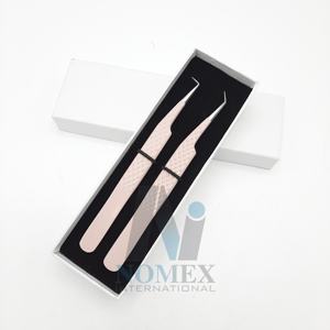 Qualité supérieure 90 degrés cils artistes pince à épiler ensemble 45 degrés cils beauté outils vente chaude acier Volume pointe pinces - Product Image 3