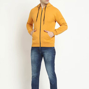 Veste polaire d'hiver pour homme, couleur unie, avec fermeture éclair intégrale, coupe ample, épaisse, 100% coton, avec poches et capuche - Product Image 1