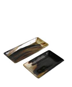 Bandeja de Cuerno Multiusos Hecha a Mano para Servir Alimentos y Exhibición Decorativa a Precio Económico - Product Image 1