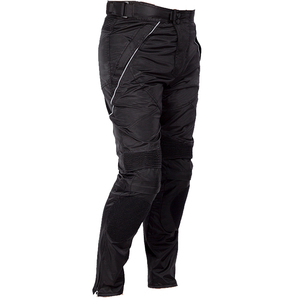 Motorcycle Leather Cordura Riding Pants with CE Removable <b>Knee</b> & Hip <b>Protectors</b> | Waterproof Biker Trousers | Hike Impex - Product Image 4
