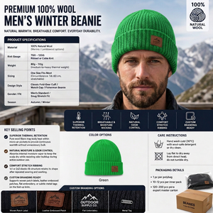 Casquette Trucker Unisexe Tendance en Coton Dobby Multi-Panneaux avec Revers Pliable, Respirante pour le Sport et l'Extérieur en Hiver - Product Image 6