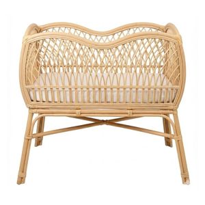 Wholesale Wavy Rattan Baby Crib Nursery Room High Quality Factory Price Cheap Hot Sale Elegant Newborn <b>Bed</b> - Product Image 3