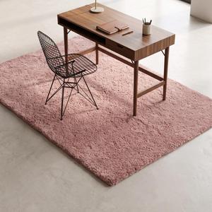 Alfombra de Lana Premium Rosa Polvoriento, Tejida a Mano, Antideslizante, de Textura Suave y Pelo Medio, para Sala de Estar, Dormitorio, Estilo Moderno - Product Image 5