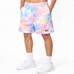 Pantalones Cortos de Verano para Hombre con Estampado Tie Dye, de Secado Rápido, de Poliéster, Casuales de Playa, con Cintura Elástica y Cordón Ajustable, Fabricación de Marca Privada - Product Image 4