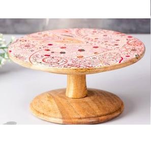 Support à gâteaux en bois émaillé écologique pour la maison, l'hôtel, le restaurant et les fêtes d'anniversaire - Product Image 1