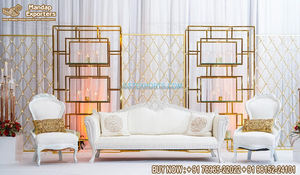 Panneaux de décoration de mariage en métal découpés au laser de concepteur cadre de scène de Style arabe/marocain couleur et taille personnalisées léger londres - Product Image 6