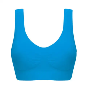 Sujetador deportivo para mujer con letras, top de fitness para yoga, copas A-D, negro y blanco, para correr, yoga, gimnasio, entrenamiento y deportes. - Product Image 1