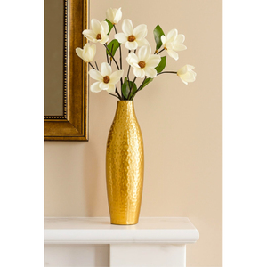 Vase de table en laiton fait main, finition dorée, design minimaliste, vase décoratif pour fleurs, pour la décoration de la maison et de la salle de séjour - Product Image 3