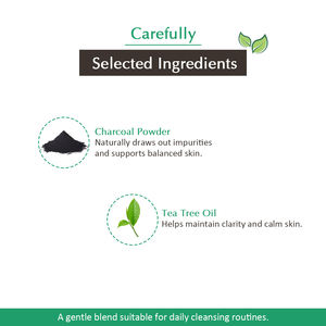 VedicLine Charcoal <b>Face</b> Wash 100ml for Acne Control and Antibacterial Skin Care Available at Best Price - Product Image 3