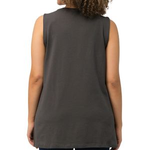 Débardeur Femme Grande Taille Luxe Surdimensionné 100% Coton Respirant Anti-boulochage Tricoté avec Logo Personnalisé - Product Image 2