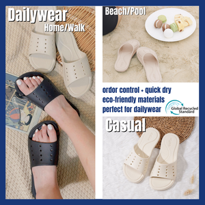 Nouveau Arrivage Eco-Friendly Vegan Léger Hôtel Spa Chambre Intérieur Open Toe Face Pantoufles Ig15 - Product Image 3