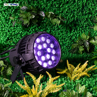 Projecteur LED PAR SHEHDS IP65 étanche RGBWAUV 6-en-1 18*18W avec zoom pour événements extérieurs et mariages