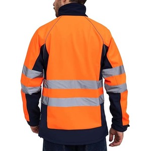 เสื้อฮู้ดสะท้อนแสงแบบกำหนดเองสำหรับงานขายส่ง ความปลอดภัยสูง มาตรฐาน ANSI Class 1 กันน้ำ ไฟ LED กระพริบ วัสดุโพลีเอสเตอร์ 100% ปรับแต่งได้ - Product Image 2