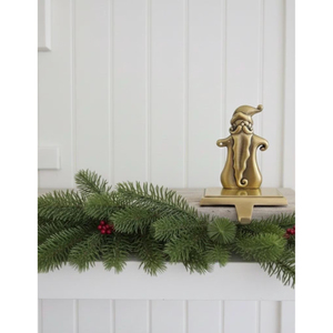 Classic Silver Christmas <b>Stocking</b> <b>Holders</b> Hangers Santa Claus Design For Mantel Metal Hooks Design Decoration Ornaments Supplies - Product Image 1