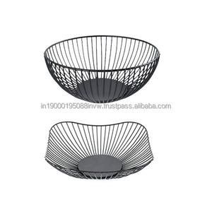 Cesta de pan de Color negro de hierro a granel con la cesta de alambre de forma Rectangular de la mejor calidad para accesorios de cocina - Product Image 3