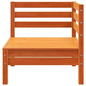 Sofá Modular de Jardín de 2 Plazas en Madera de Pino Maciza Color Cera Marrón, Muebles de Exterior Cómodos - Product Image 6