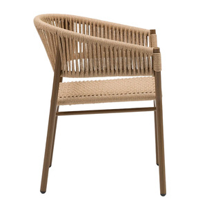 (E7110) เก้าอี้รับประทานอาหารหวาย PE สำหรับกลางแจ้งสไตล์โมเดิร์น - Product Image 3