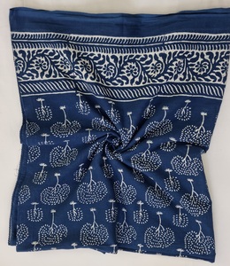 Wholesale Women’s Beach Hand Block Print <b>Sarong</b> Wrap Handcrafted Cotton Pareo Floral Boho Cover Up Tropical Vacation Wear - Product Image 4