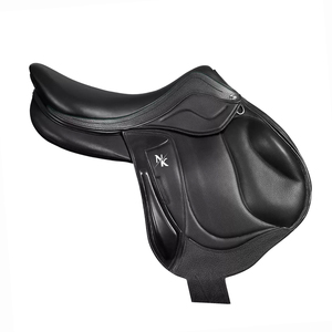 Silla de Doma de Alta Calidad y Duradera, Cuero Natural Suave, Armazón de Madera, para Carreras de Caballos Ingleses, Cómoda, Niquelada - Product Image 1