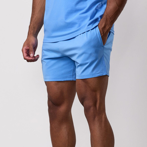 Shorts de sport et d'entraînement pour hommes 2026 personnalisables avec logo, en polyester et élasthanne, respirants, avec cordon de serrage et ourlet fendu au laser - Product Image 1