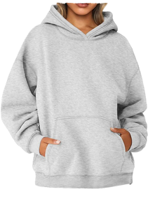 Sweat-shirts à capuche personnalisés pour hommes et femmes, surdimensionnés, en molleton, coupe classique, 100 % coton, tenues d'hiver et d'automne, formelles - Product Image 2