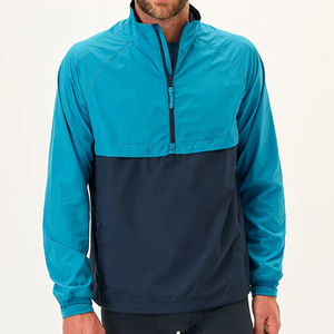 <b>Mens</b> Performance Windbreaker <b>Jacket</b> Half Zip Lightweight Training <b>Running</b> Outdoor Wind Resistant Sports <b>Jacket</b> Custom Wholesale - Product Image 5