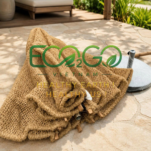 Sombrilla de Fibra de Coco Natural Hecha a Mano para Jardín, Patio, Playa, Resort, Hotel, Parasol, Fabricada por Eco2go Vietnam - Product Image 4