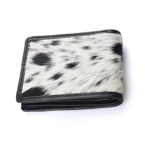 Portefeuille pour homme en cuir de vachette véritable, couleur blanc et noir, porte-cartes de crédit, cadeau pour lui, nouveau portefeuille design - Product Image 5